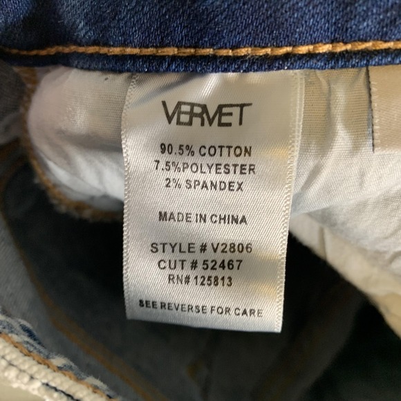 VERVET Jeans Womens 24 Light Acid Wash Mid Rise Skinny Stretch Distressed V2806 - Picture 12 of 14